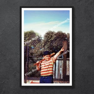 Póster de Killing Me Smalls Sandlot // The Sandlot // Great Bambino Babe Ruth Baseball bizquea // Póster divertido // Años 90