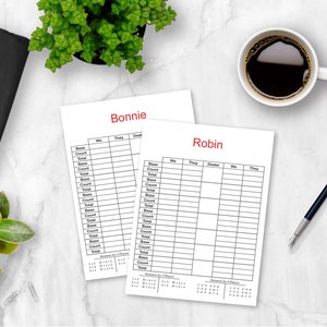 Personalized Canasta Score Pad, Perfect for Canasta Card Game - Etsy