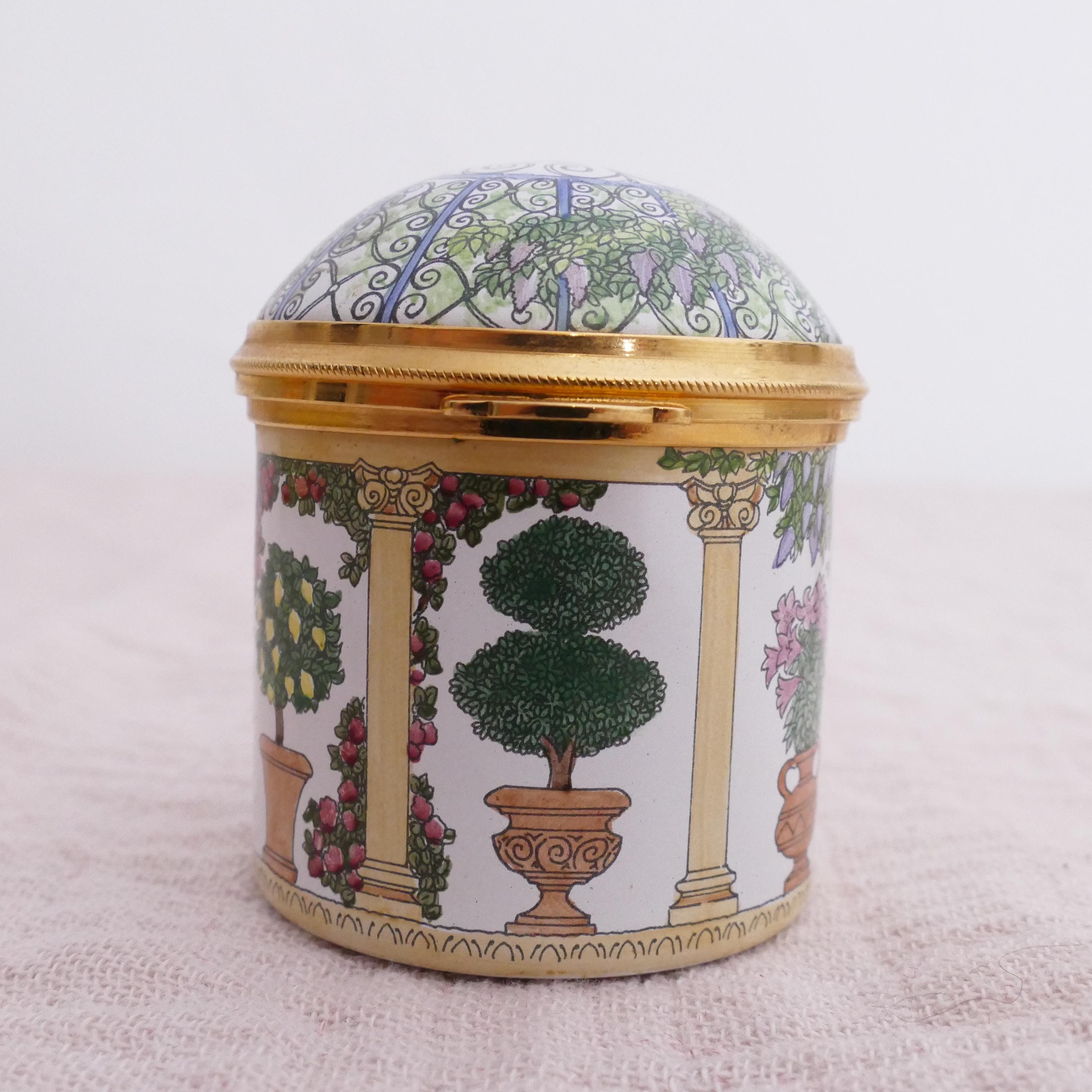 Staffordshire Enamels Trinket Box - Etsy