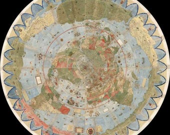 Urbano Monte 1587 Planisphere Digital Download | Largest Early World Map | High-Res Renaissance Cartography | Printable Wall Art