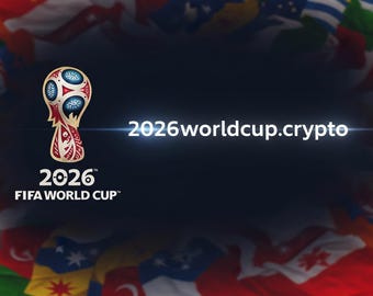 Epic 2026 FIFA World Cup Poster - 2026worldcup.crypto Digital Art Print for Soccer Enthusiasts