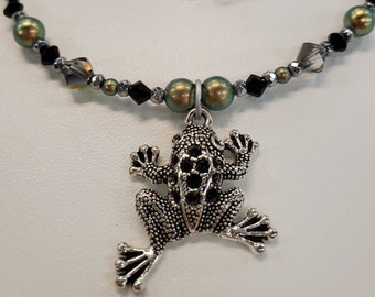 Frog demon necklace