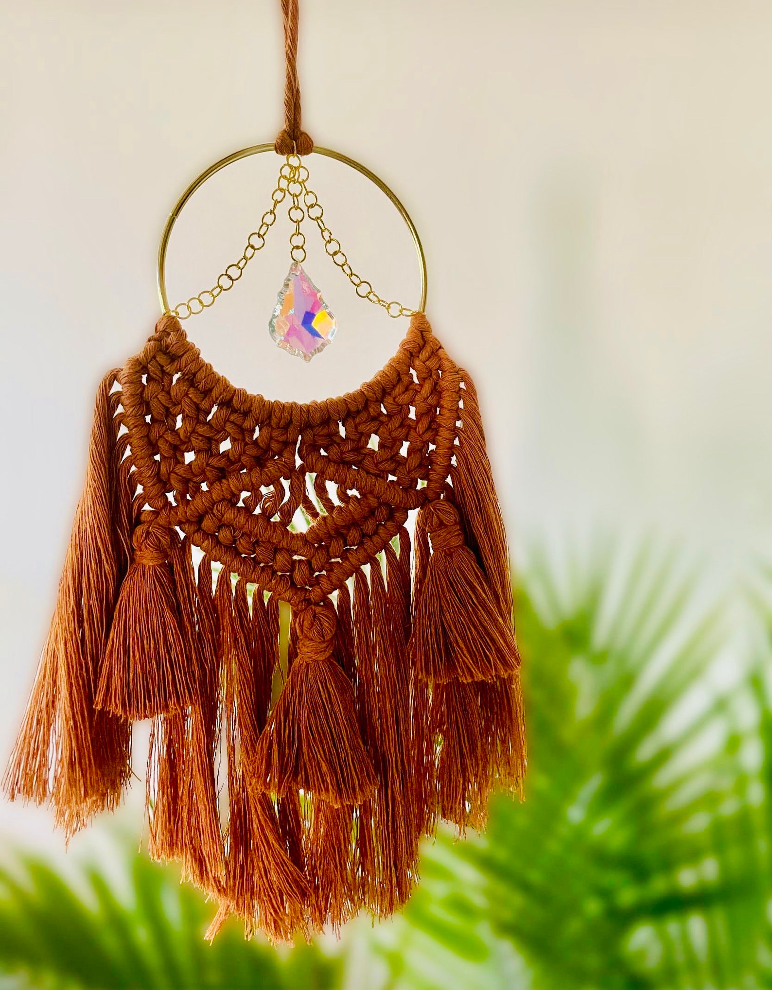 Macrame Christmas Ornaments Macrame Suncatcher Suncatchers Etsy