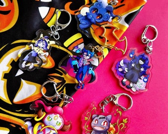 Pokemon Halloween 2" Double-Side Acyrlic Keycharms