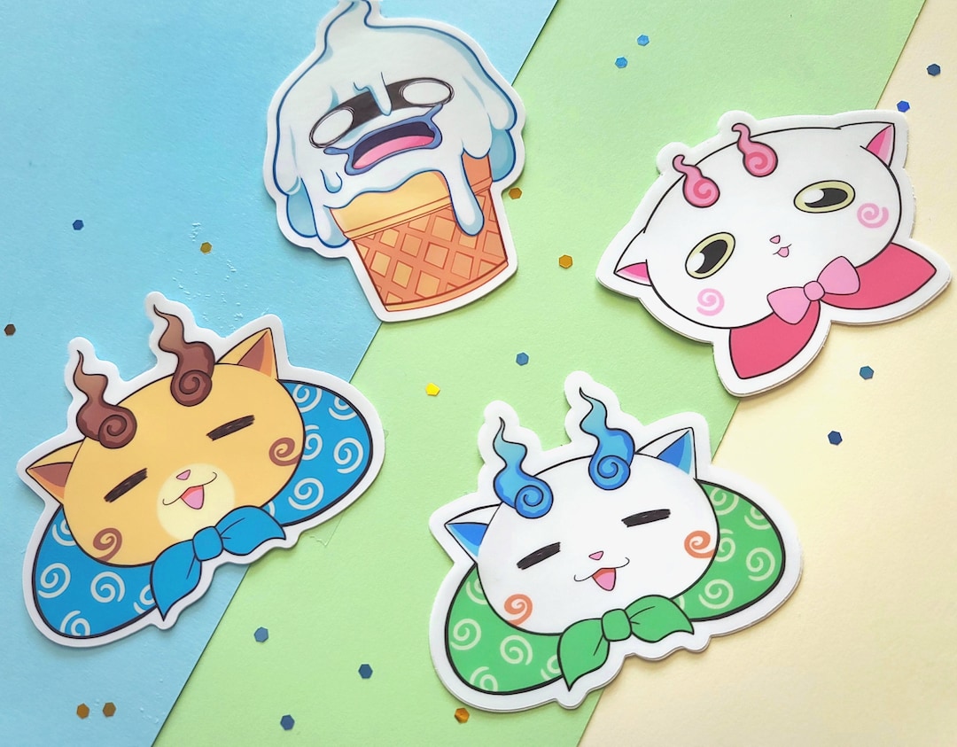 Yokai Watch Stickers 3x3inch Etsy