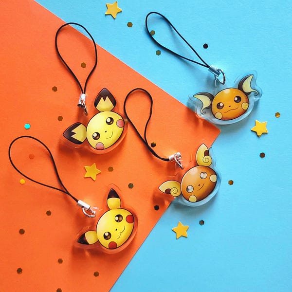 Anime Chu Mouse 1.5inch Cellphone Charms