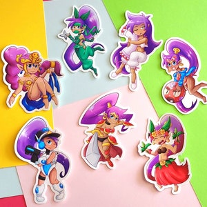 Shantae Alternate Outfit 3x3 Vinyl Stickers