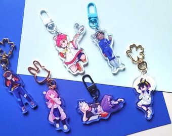 Scarlet and Violet Indigo Disk Rivals Elite Four 2.5in Double-Sided Keycharm