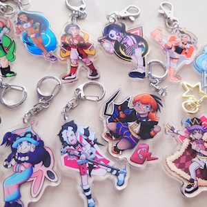 Sword and Shield Gym Leaders 2.5 Acrylic Double-Sided Keychain