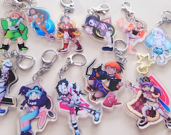 Sword and Shield Gym Leaders 2.5 Acrylic Double-Sided Keychain