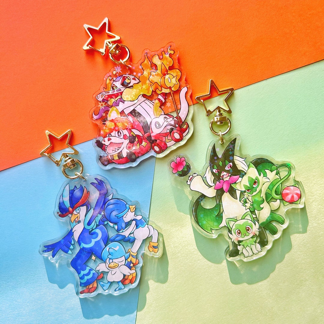 Keychains Scarlet Scarlet and Violet Starter Holographic 3