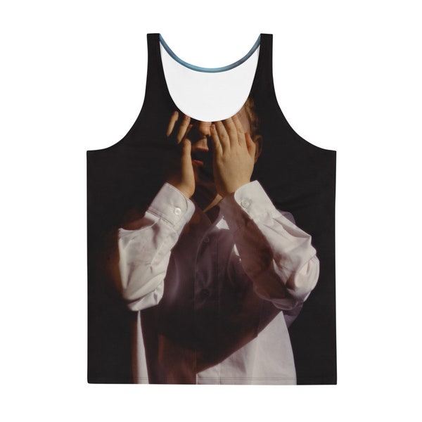 Unisex Tank Top of Shadowwork Boy Entering the Crematorium