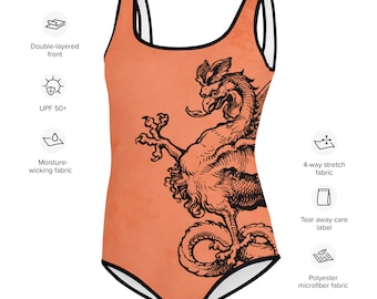 Orange Dragon Youth Swimsuit