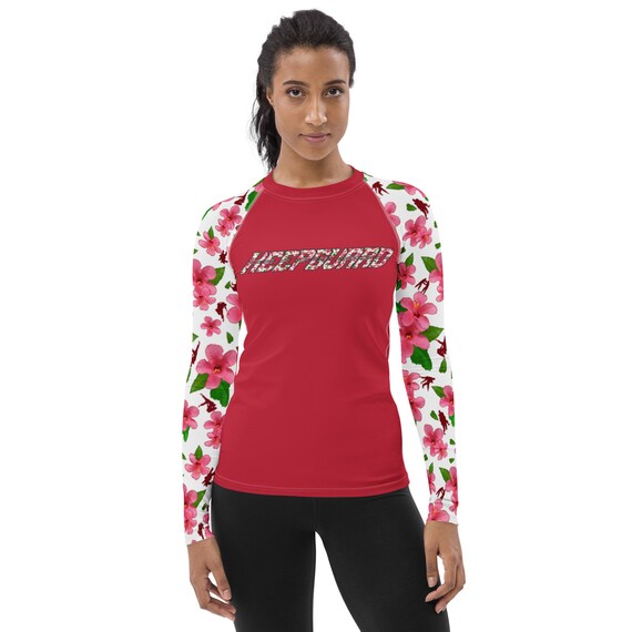 Hibiscus Jiu Jitsu Women's Rash Guard Hawaiian Theme Etsy