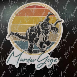 Murder Yoga Vinyl Sticker