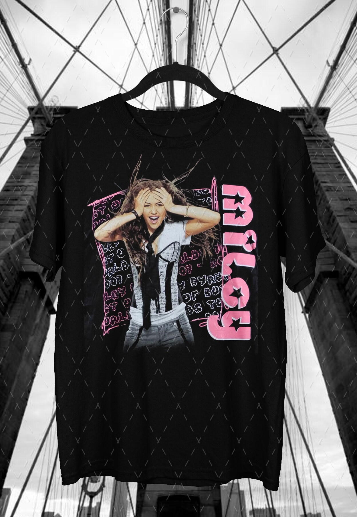 miley cyrus t shirt etsy