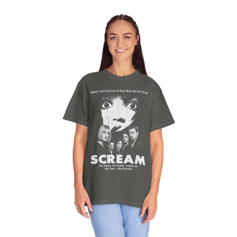 Scream Movie Comfort Colors Shirt, Scream Movie Vintage Horror Movie Halloween T-Shirt, image 3