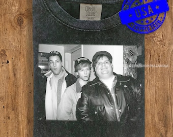 Koszulka Adama Sandlera z Chrisem Farleyem i Davidem Spade'em, koszulka vintage z lat 90. z filmu Saturday Night Live, koszulka Comfort Colors Washed, koszulka retro z legendą komedii