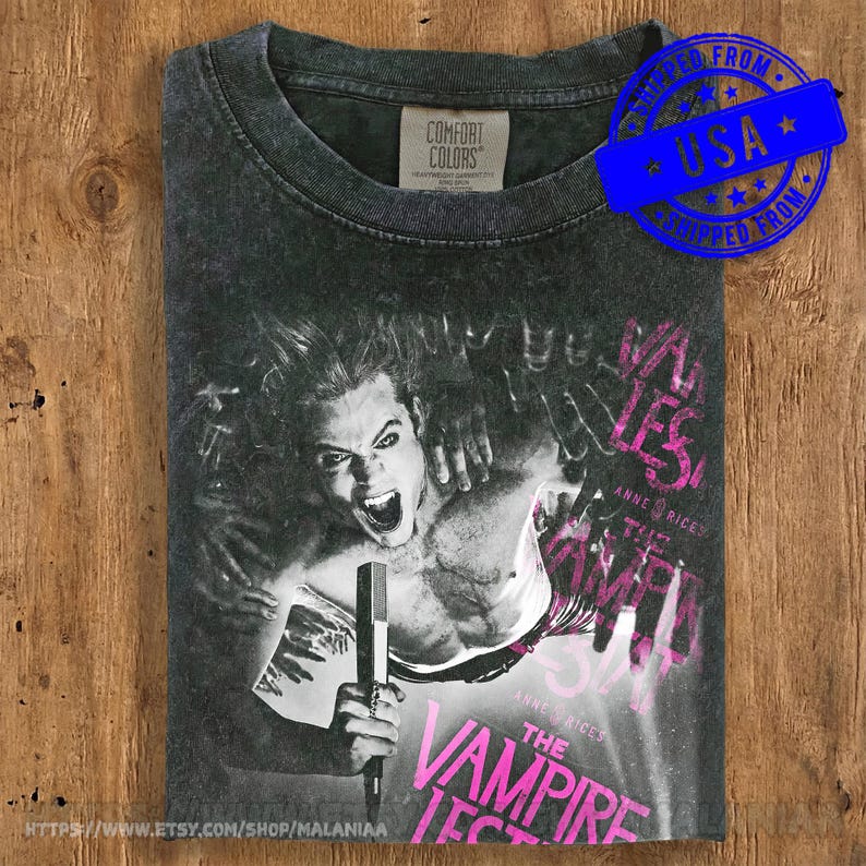 Vampire Lestat Retro Horror Band Tee — Gothic Vampire Graphic T-Shirt & Sweatshirt image 3