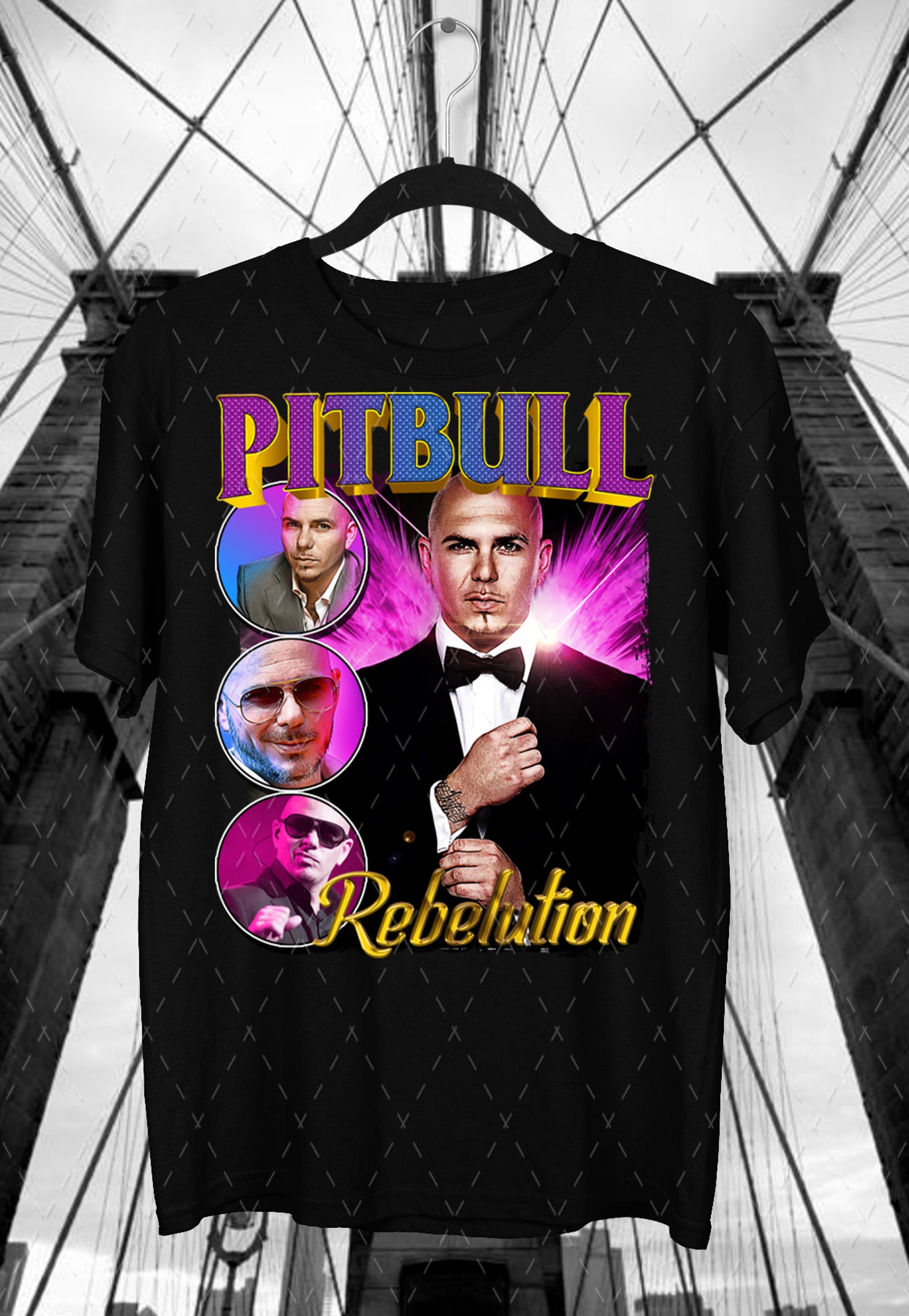 Pitbull Shirt Hip Hop Shirt Rap shirt Vintage 90s Retro 90 | Etsy