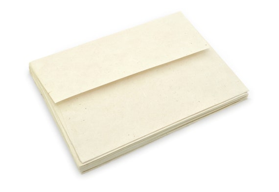Handmade Lokta Unlined Envelopes for 5x7 Inch Lokta Paper. Tree-free Lokta  Paper for Vintage Stationery, Printing, and Invitations. 