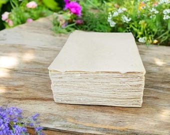Handmade Lokta Paper: 5x7 Deckle Edge Card Stock for Invitations