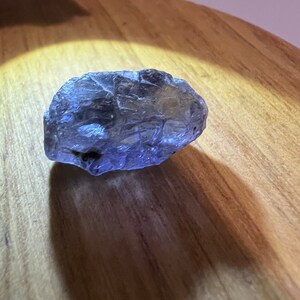 14 Crts Huge Natural Iolite Crystal Lovely Violet Color. Viking Stone. Clean Facet Rough.