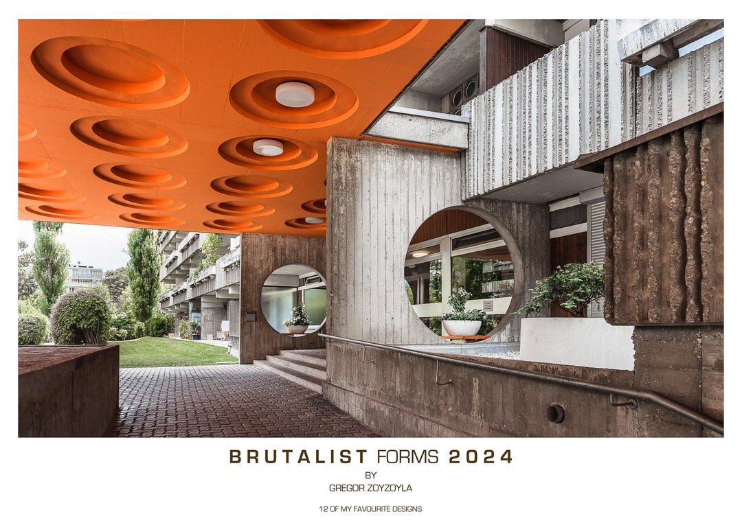 The Aesthetics of BRUTALISM Calendar 2024 / Kalender, Wandkalender Etsy