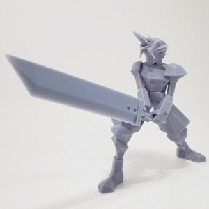 ffvii low poly figures