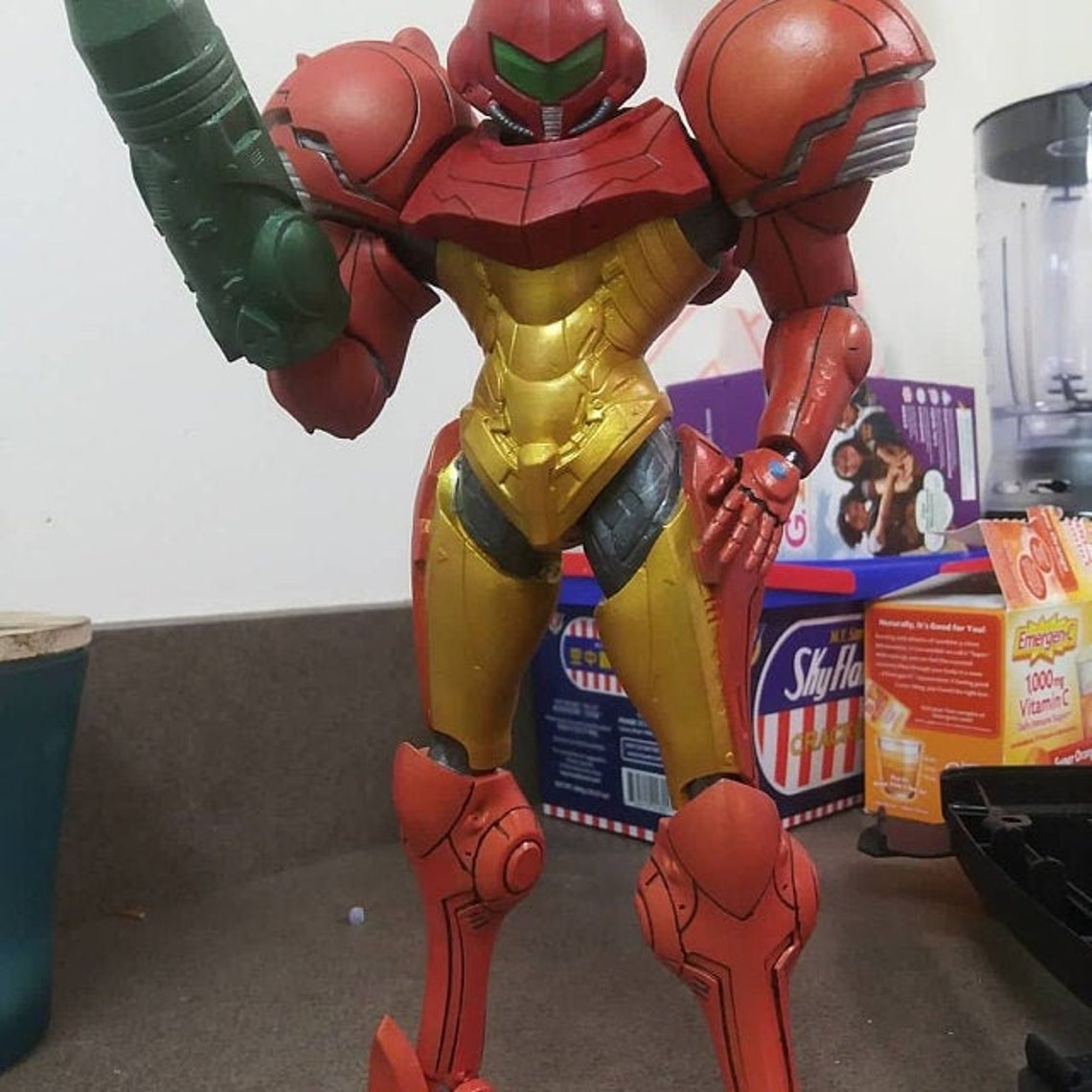 Samus Aran Figurine Metroid 3D Print | Etsy