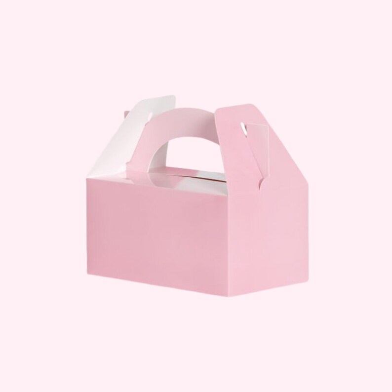 Pastel Pink Party Lunch Box // EACH // Birthday Party Etsy