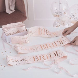ginger ray team bride sash