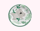 Botanical Koala Party Plates Birthday Party, Hens Party, Bridal Shower, Wedding, Baby, Engagement, Party Decor, Party Decorations