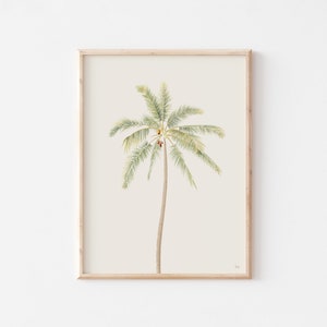 C Palm Tree Leaves Art Print Home Decor Wall Art Poster