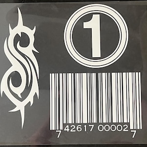 Slipknot Jumpsuit VINYL Iron On Patches FOR Slipknot Halloween Costume Slipknot Barcode Patch Tribal S Emblem Slipknot numbers Custom