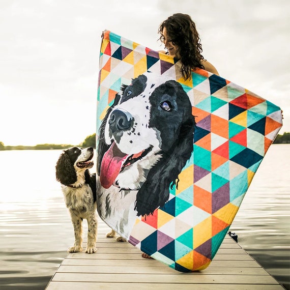custom blanket with pet