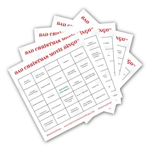 Bad Christmas Movie Bingo® Digital Download
