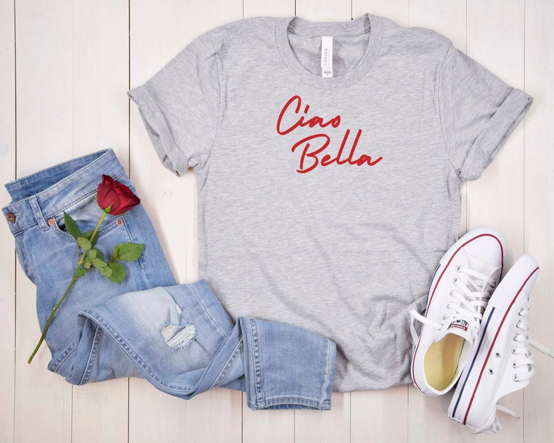 Ciao Bella Italian Shirt Gift for Italian lover Travel Shirt Unisex tshirts,Goodbye Beautiful Italy Bella Canvas Unisex Tshirt Travel