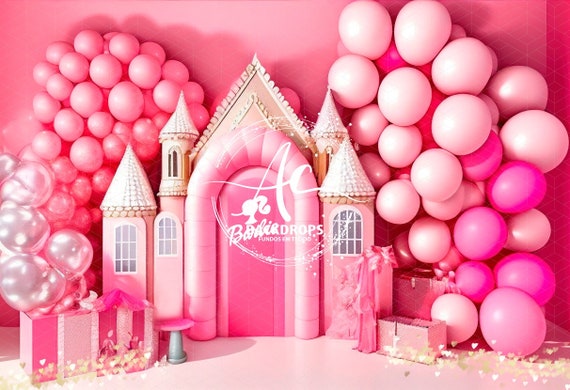 Sfondo fotografico di Barbie, decorazioni per la casa, ragazze, palloncini  di compleanno artisti d'arte e creativi 3D digitale -  Italia