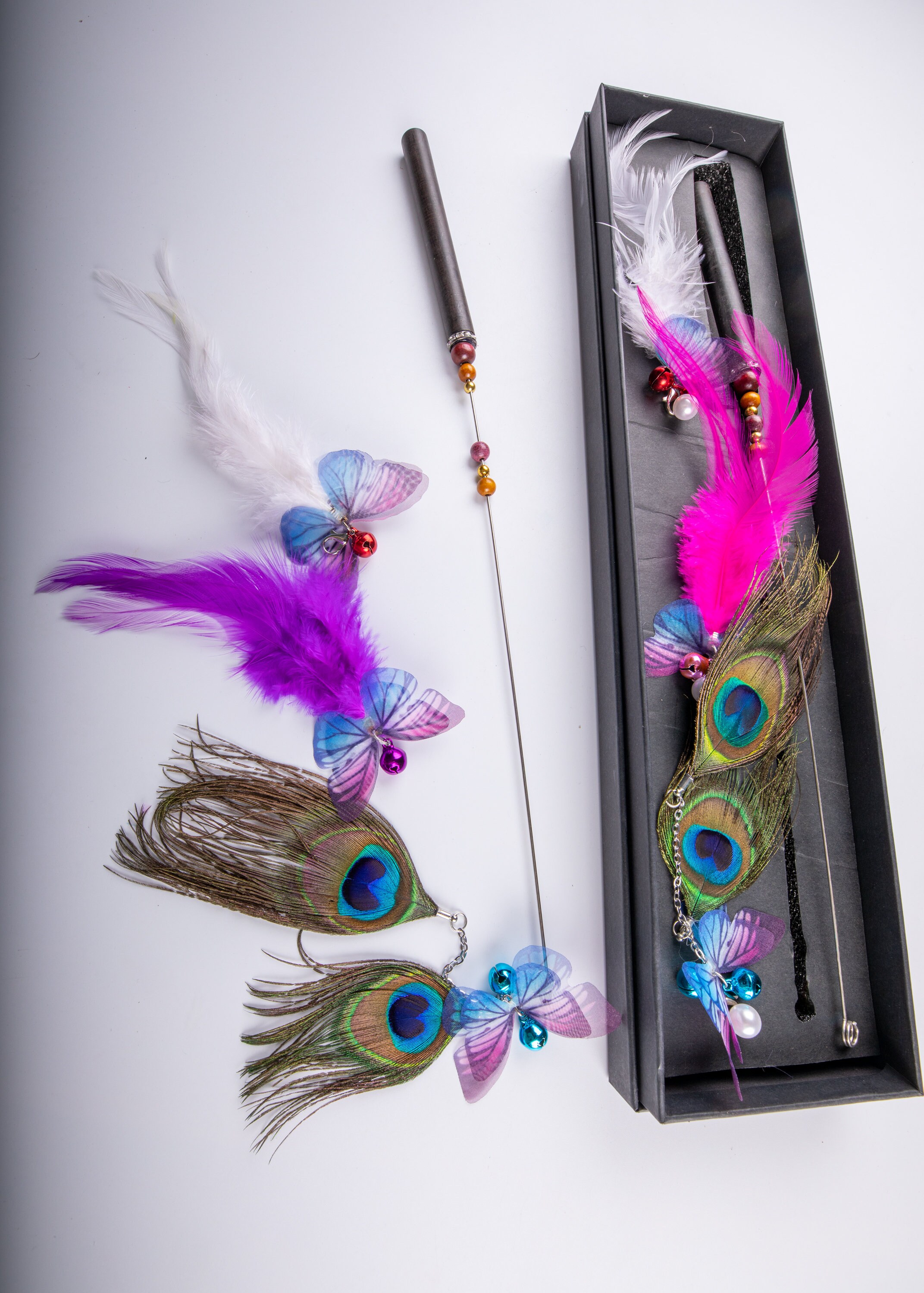 36 cm Long Cat teaser cat toy cat wand interactive cat Etsy