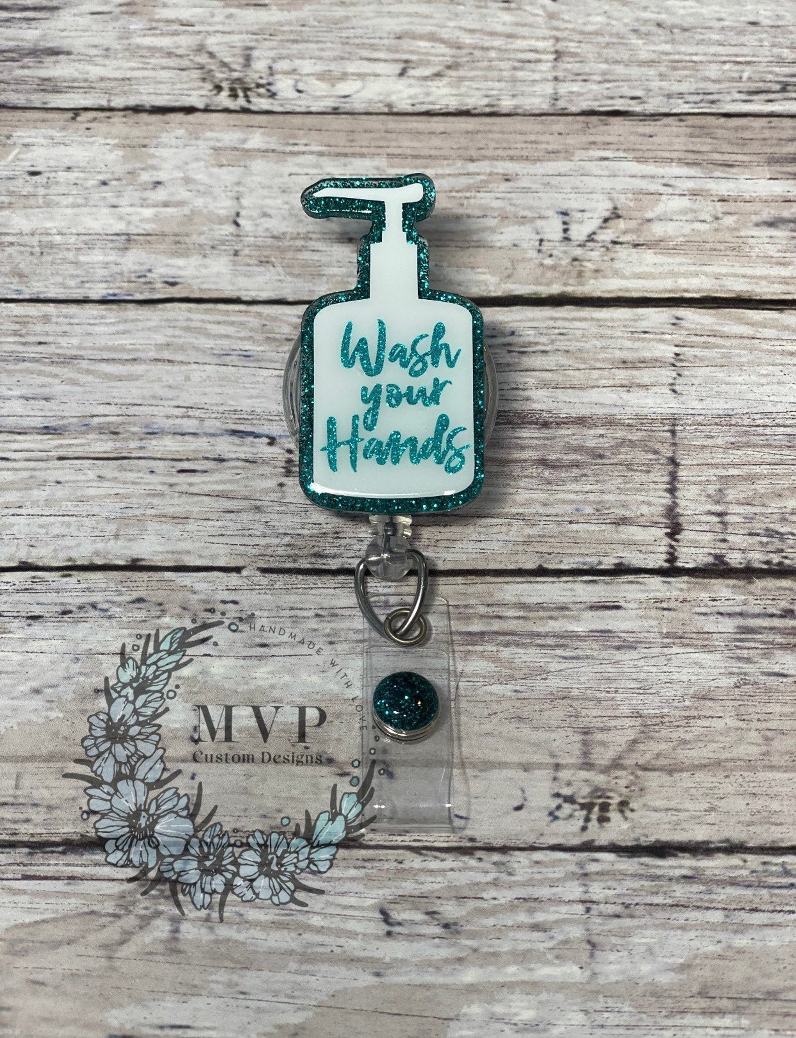 Wash Your Hands Badge Reel Hand Sanitizer Badge Reel Hand Etsy