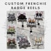 French Bulldog Badge Reel, Frenchie Bulldog Badge Reel, Cute Badge Reels, Dog Badge Reels, Custom Pet Badge Reels 