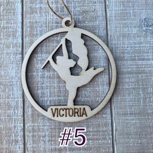 Color Guard Ornament Personalized Wooden Christmas Present. Perfect gift for him or her Charm Gift Tag Athletics Sports Flag Gift #5 Victoria