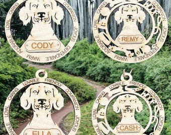 Weimaraner Personalized Custom Dog Ornament