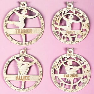 Personalized Ballet Dance Stadium Series Christmas Ornament - Male and Female Versions