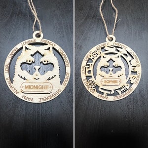 Himalayan Cat Personalized Custom Cat Ornament