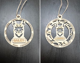 Belgian Malinois Personalized Custom Dog Ornament