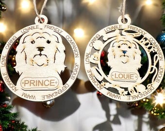 Tibetan Terrier Personalized Custom Dog Ornament