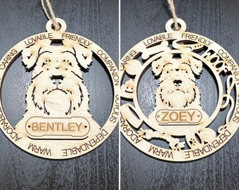 Schnauzer Personalized Custom Dog Ornament