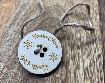 Lost Santa Button - Christmas Spirit